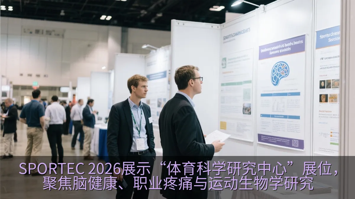 SPORTEC 2026展示“体育科学研究中心”展位，聚焦脑健康、职业疼痛与运动生物学研究